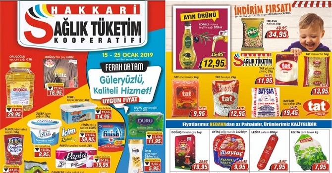 Hakkari Sağlık Tüketim Kooperatifinde indirim fırsatı