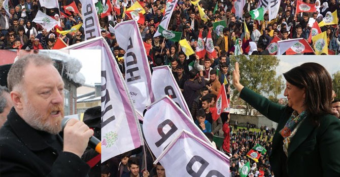 HDP eş başkanları iki merkezde miting yaptı
