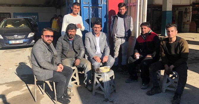 İYİ Parti Belediye başkan adayından sanayi esnaflarına ziyaret