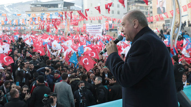 Cumhurbaşkanı Erdoğan Hakkari'de konuştu