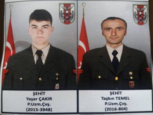 Hakkari'de şehit askerler için tören düzenlendi