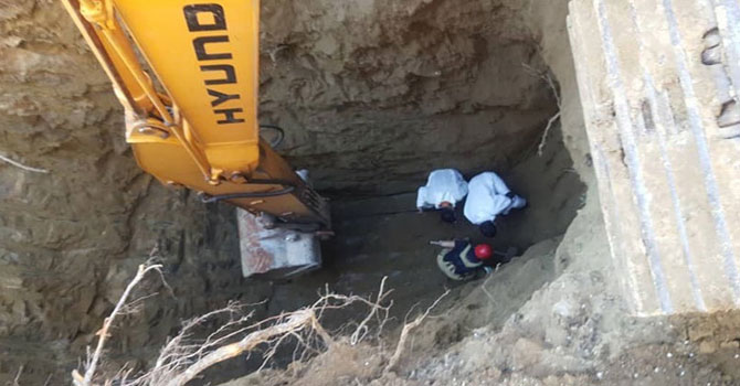 Kazdıkları tünelde mahsur kalan 2 kişi aranıyor