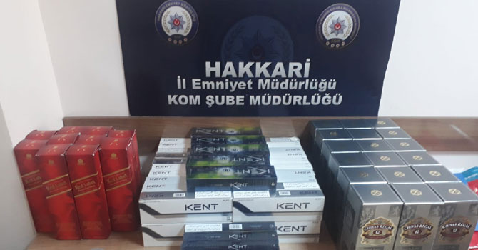 Hakkari'de kaçak malzeme ele geçirildi!