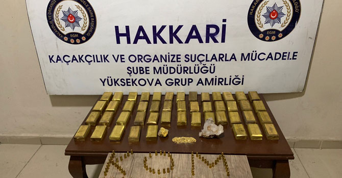 Hakkari'de pırlanta ve toz altın ele geçirildi!