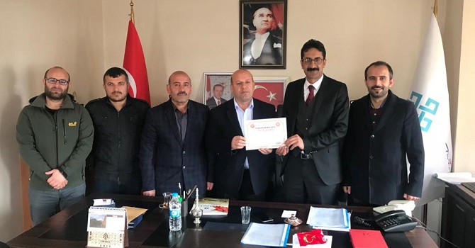 Şehitlerin sergisine katılanlara teşekkür belgesi