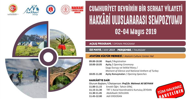 Serhat Vilayeti Hakkari Sempozyumuna davet!