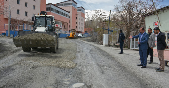 Eşbaşkan Karaman, yol çalışmalarını denetledi