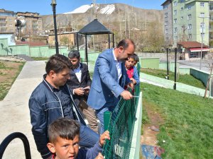Eşbaşkan Karaman park ve bahçeleri denetledi