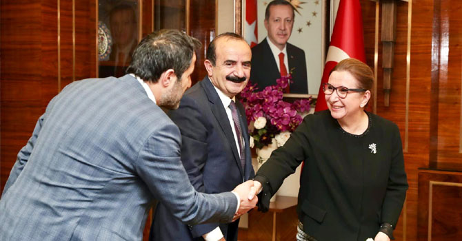 Ak Partili Dinç ve Gür'den Bakan Pekçan'a ziyaret