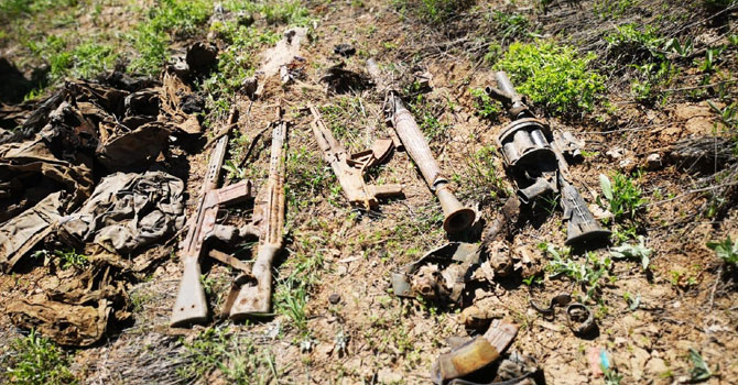 Kavaklı kırsalında mühimmat ele geçirildi