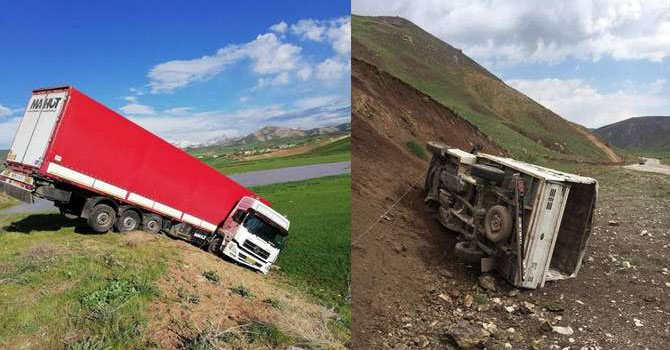 Yüksekova-Van Karayolunda iki kaza