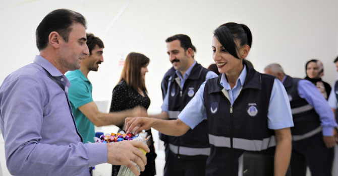 Eş Başkanlar Belediye Personeli İle Bayramlaştı