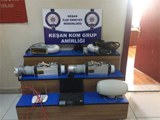 Edirne’de kaçak elektrikle Bitcoin üretilen eve baskın