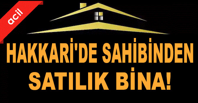 Hakkari'de sahibinden satılık iki katlı ev!