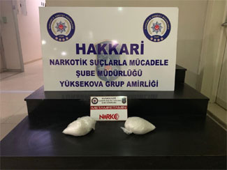 Yüksekova'da uyuşturucu madde ele geçirildi