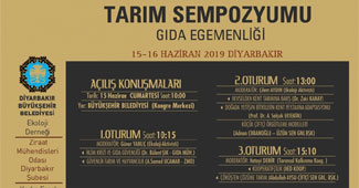 Diyarbakır'da Tarım Sempozyumu düzenleniyor