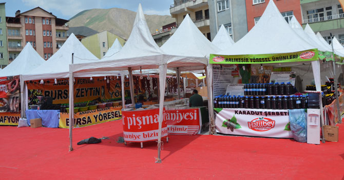Yöresel ürünler fuarı 30 Hazirana kadar açık kalacak