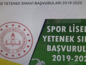 Spor Lisesi yetenek sınavı başvuruları başladı