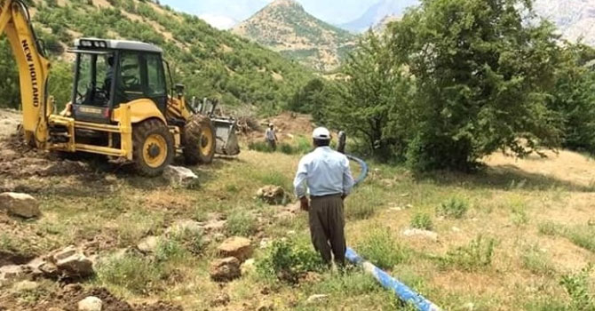 Çukurca’da içme suyu hattı yenileniyor