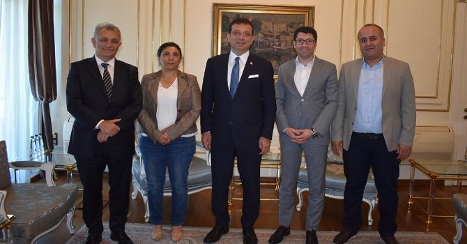 HDP'den İmamoğlu'na tebrik ziyareti