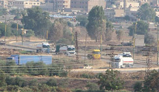 Suriye'ye giden ABD konvoyu görüntülendi