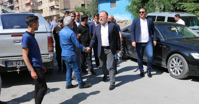 Temelli'den Temel ailesine başsağlığı ziyareti