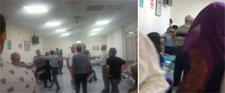 Hastane savaş alanına döndü!