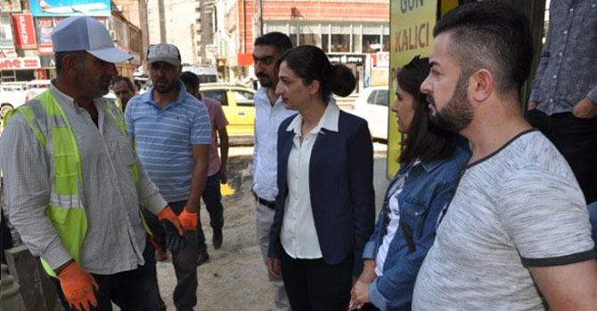 Eş Başkan Yaşar çalışmaları kontrol etti