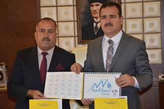 PTT'den Hakkari Valiliği'ne kişisel posta pulu!