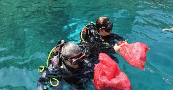 Kadınlar Dünya Dalış Günü'nde ilk kez dalış yaptılar