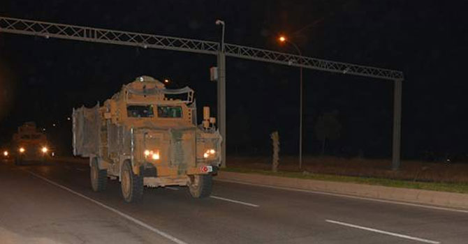 Suriye sınırına askeri sevkiyat