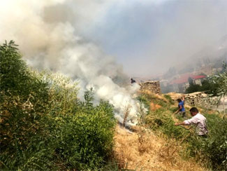 Esendere'de korkutan yangın