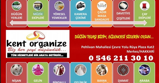 KENT Organize'de her şey bir arada!