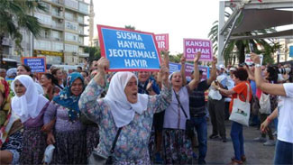 Aydın'da jeotermal enerji santrali karşıtı eylem