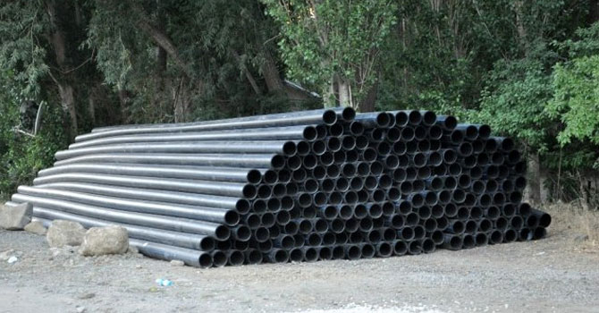 Esendere Belediyesine 2 bin 500 metre içme suyu borusu