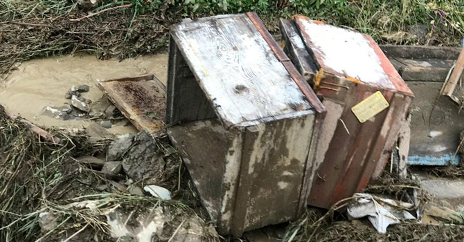 Yüksekova Adaklı'da sel felaketi