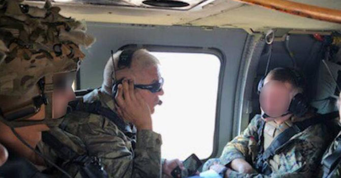  'Güvenli bölge'de ilk ortak helikopter uçuşu