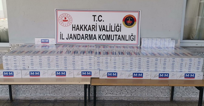 Yüksekova'da 5 Bin 10 Paket Kaçak Sigara Ele Geçirildi