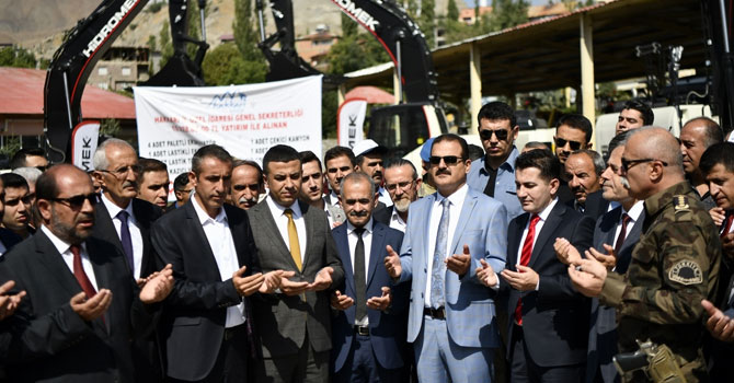 Hakkari İl Özel İdaresi araçları hizmete sunuldu!