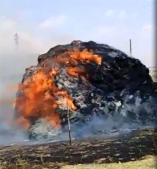 2 bin bağ ot alev alev yandı