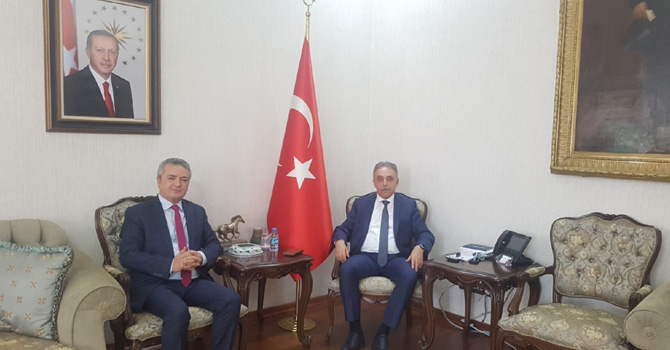 HATSO Başkanı Taş'tan eski Vali Toprak'a ziyaret!