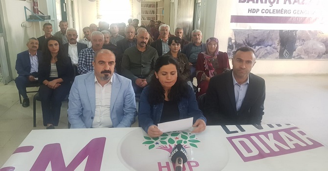 Hakkari HDP’den ‘Operasyon’ açıklaması