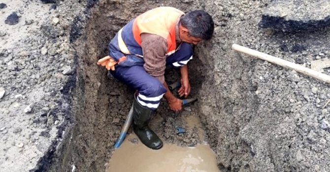Hakkari Belediyesinden içme suyu çalışması