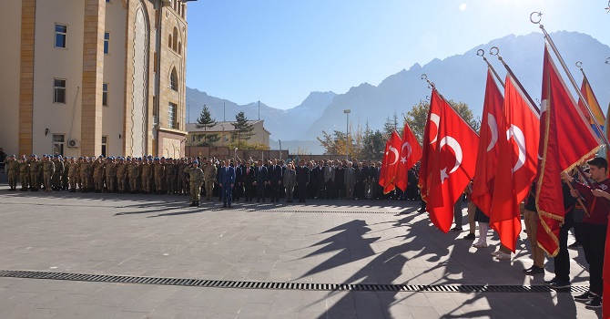 Hakkari’de 10 Kasım Atatürk'ü Anma Töreni
