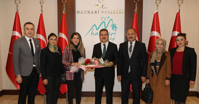 Hakkari AÇSH Müdürü Kaya'dan Vali Akbıyık'a ziyaret