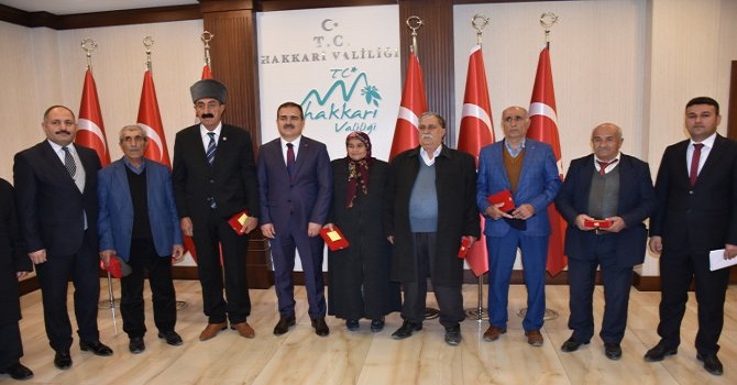Hakkari'de Kıbrıs gazilerine madalya ve berat verildi