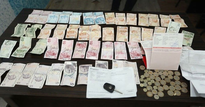 Dilencinin üzerinden çıkan para şaşırttı