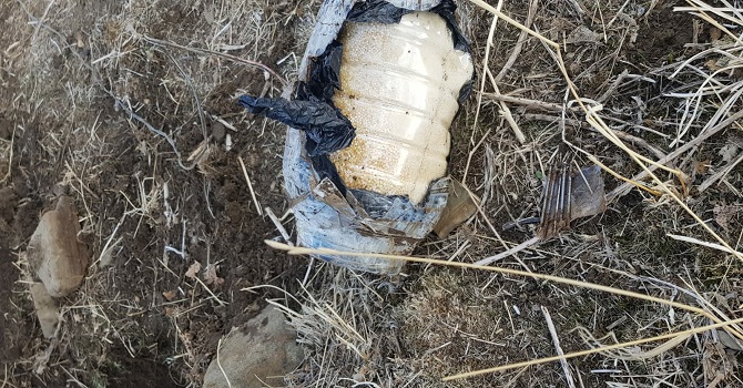 Yüksekova'da PKK'ya ait uzaktan kumandalı EYP ele geçirildi