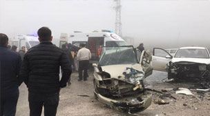 Yoğun sis kazaya neden oldu!