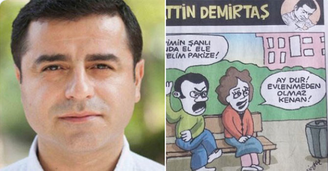 Demirtaş, Leman dergisinde çizmeye başladı